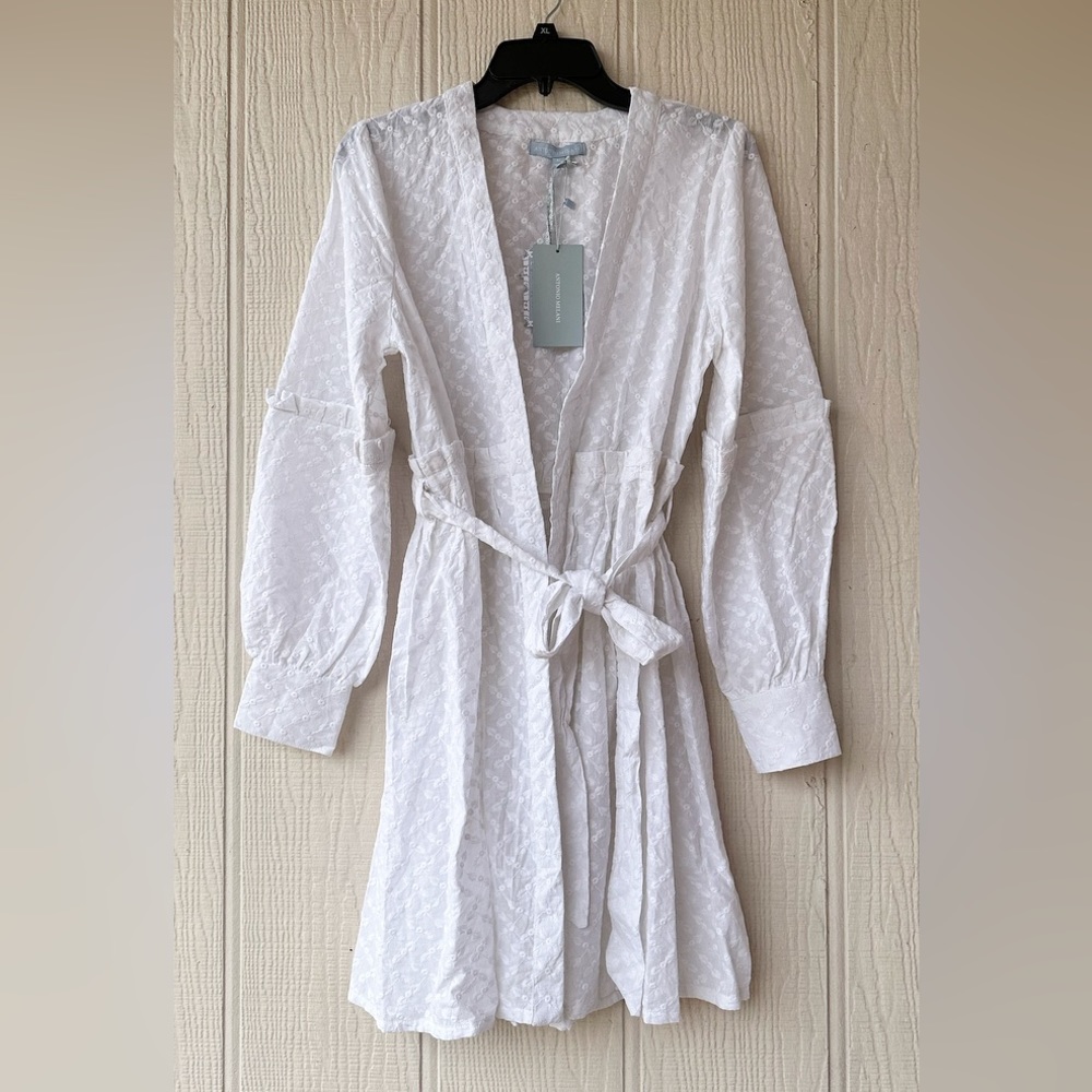 Antonio Melani X Born On Fifth Embroidered Wrap Dress Swim Cover Up